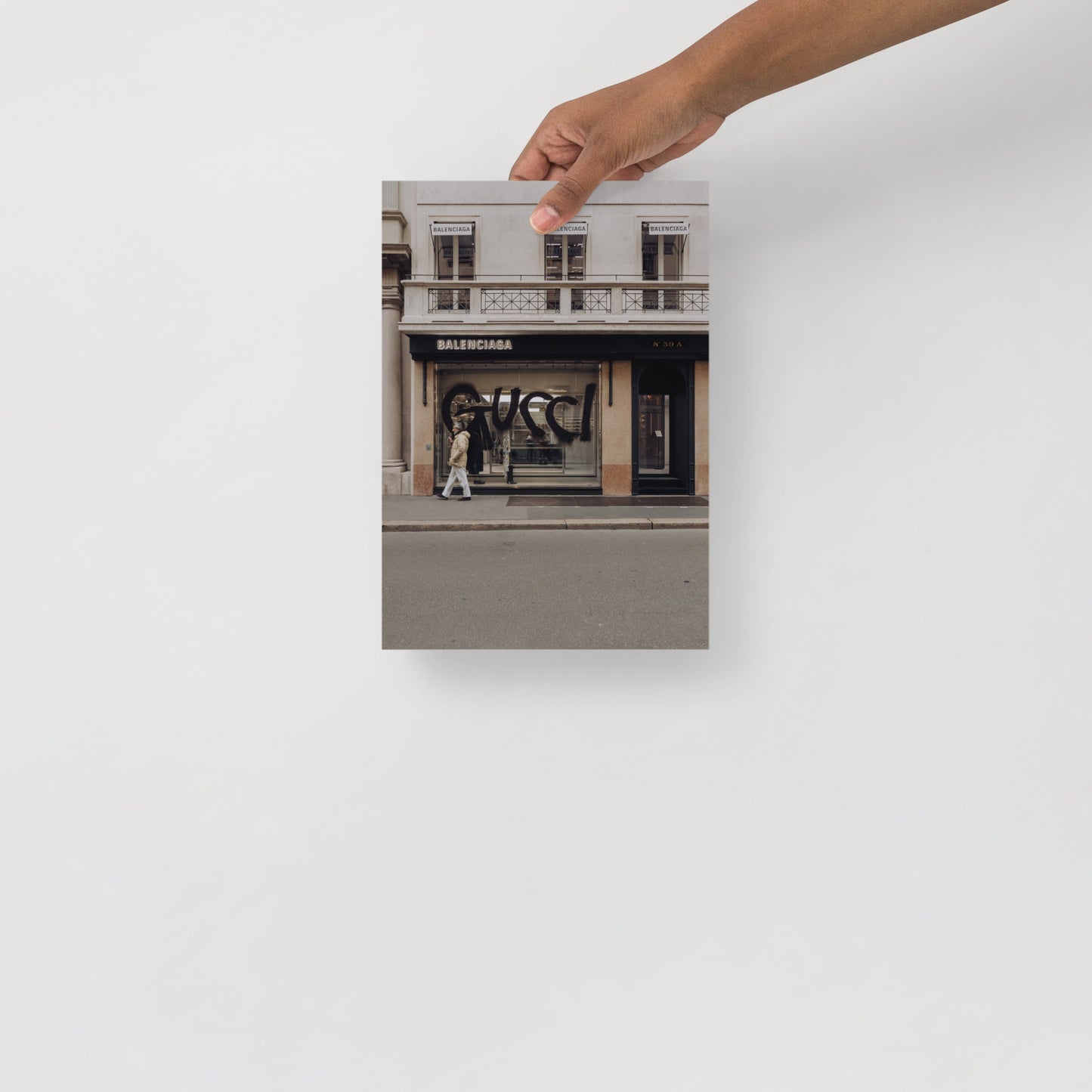 Balenciaga x Gucci Shop Mailand Straßenfotografie Farbe I