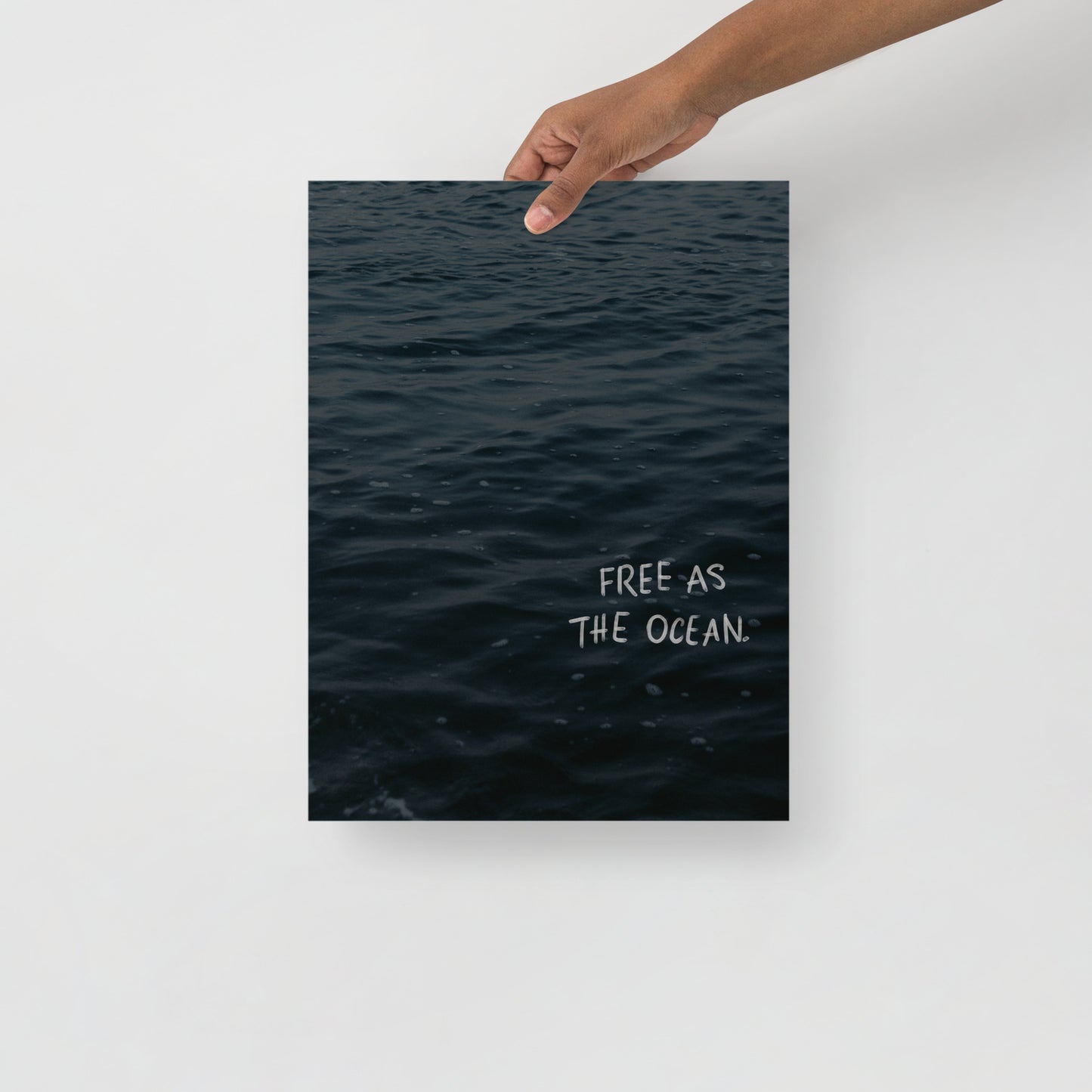 free as the ocean – Wandbild Meer