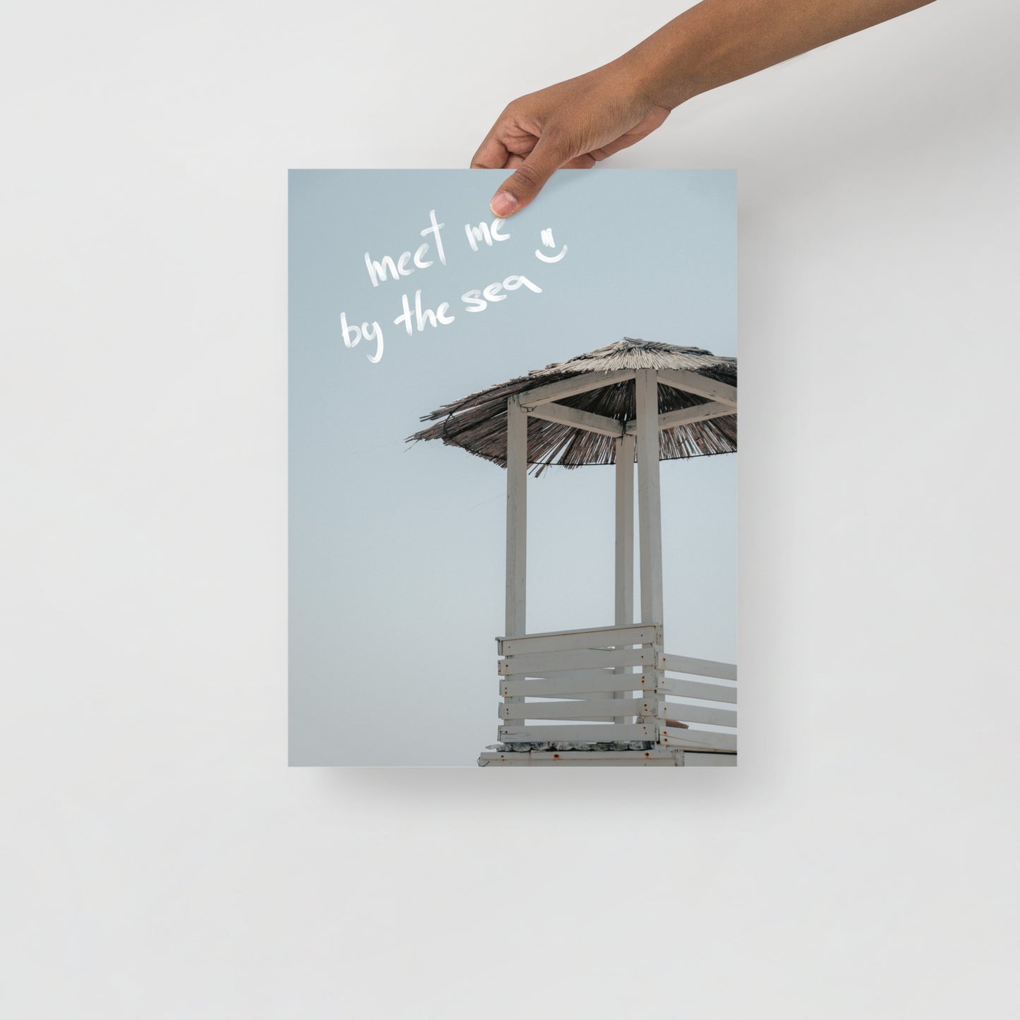 meet me by the sea - Strandturm Montenegro Wandbild