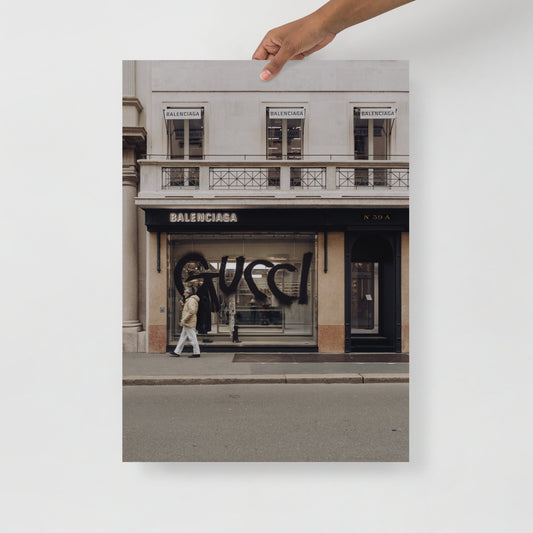 Balenciaga x Gucci Shop Mailand Straßenfotografie Farbe I