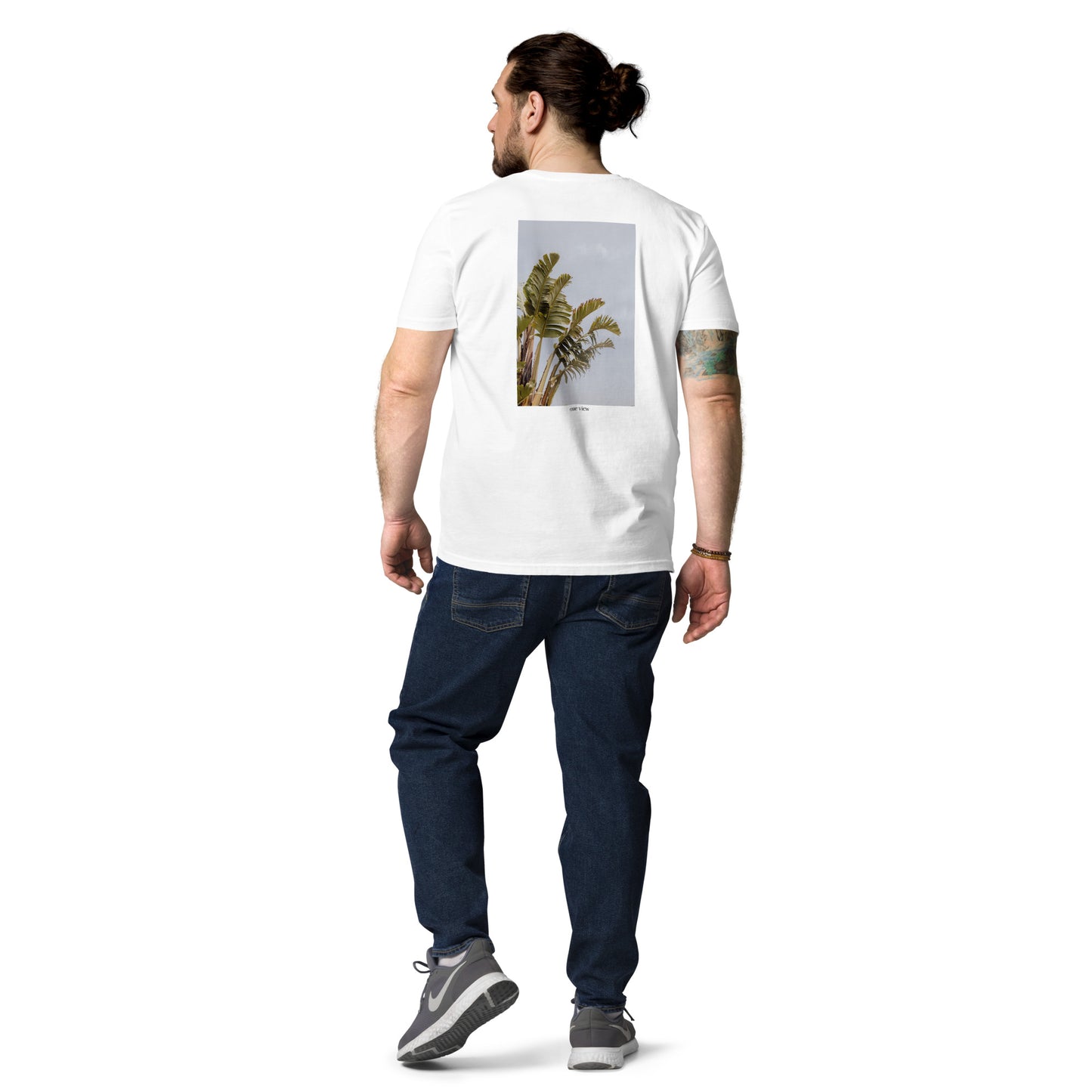 Leaves I Photo Printed T Shirt backside