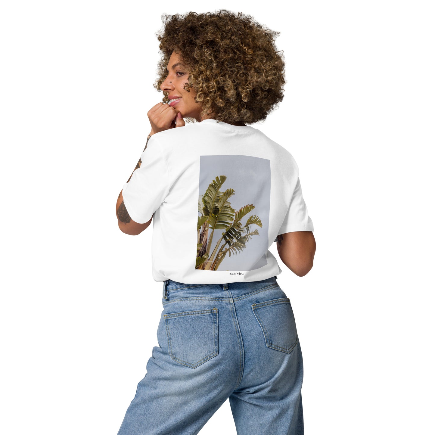 Leaves I Photo Printed T Shirt backside